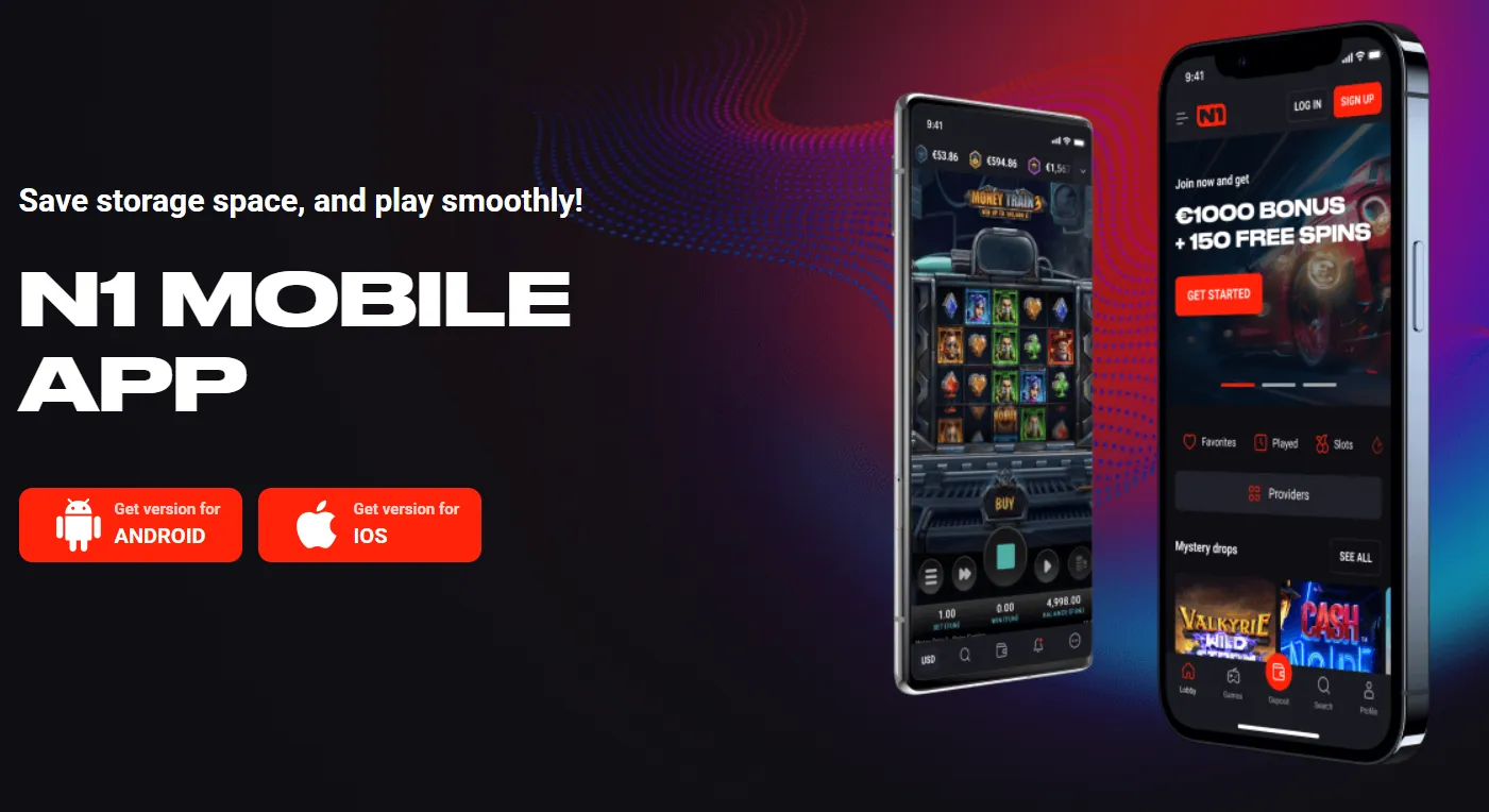 N1 Casino mobile app