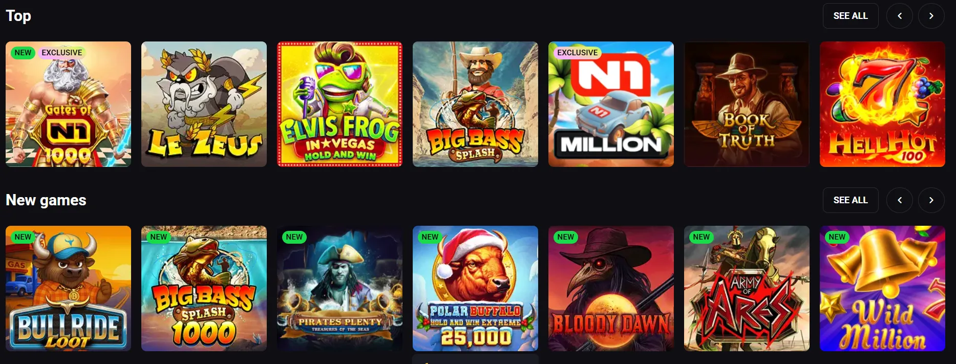 N1 Casino online pokies
